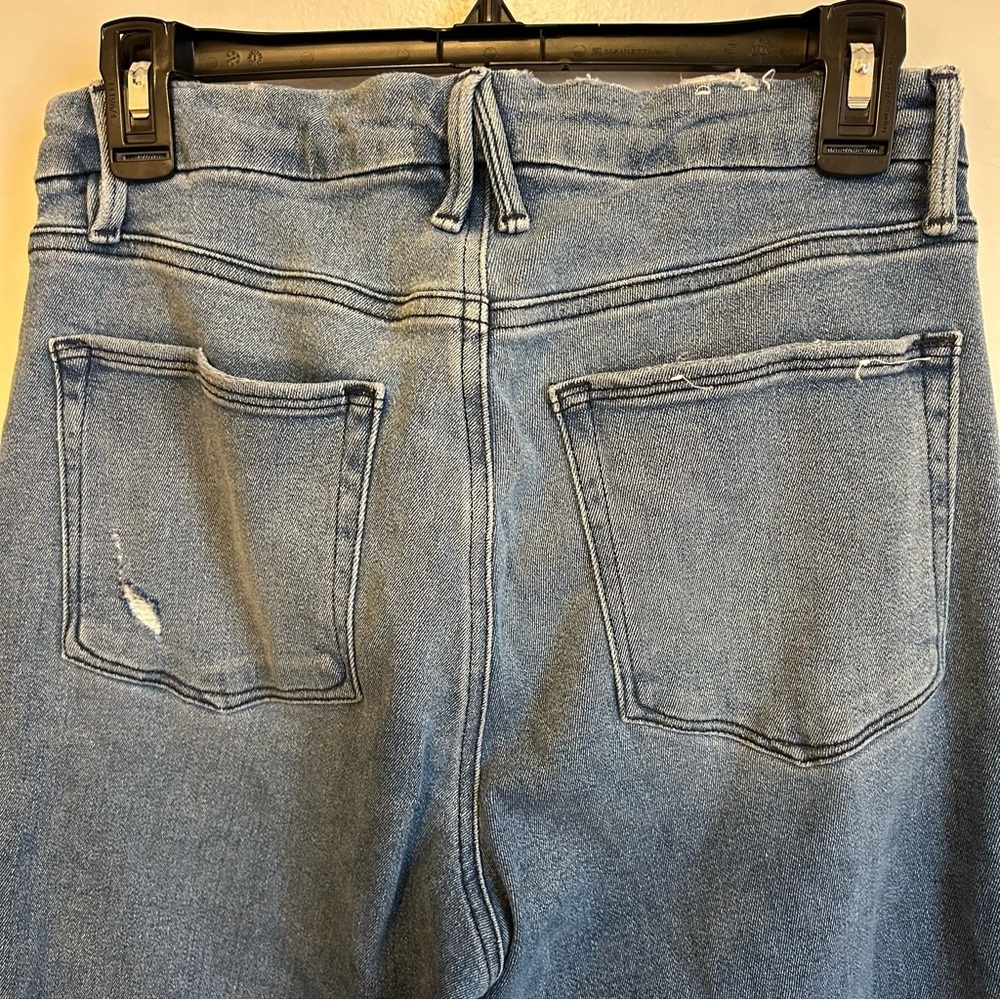 Good American • Good Straight Raw Edge Jeans - Picture 3 of 6